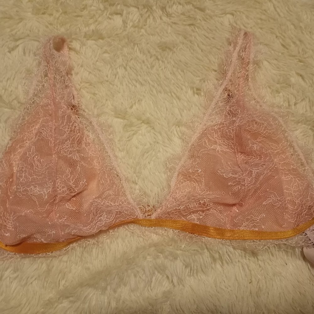 Victoria's Secret pink lacy bralette
